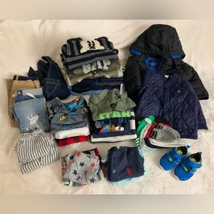 Lot of Baby Boys Clothes, Various Sizes 6 months to 4T, PreLoved & NWT/NwoT Mix